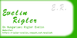 evelin rigler business card